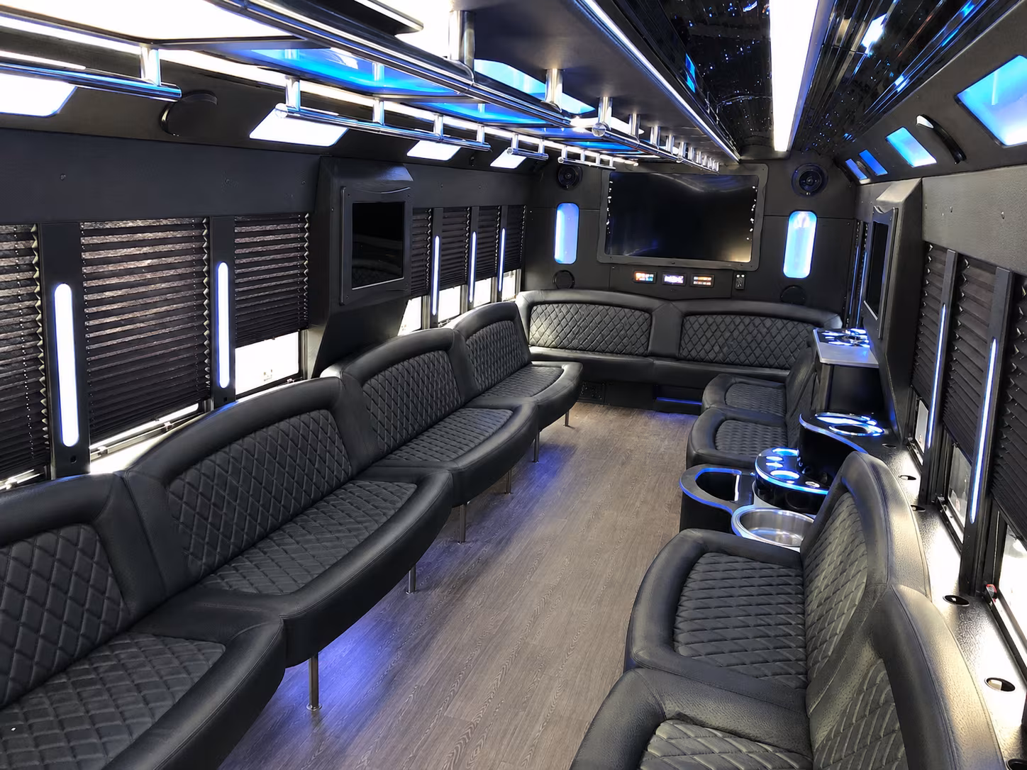 25 Passenger Party Bus Inside