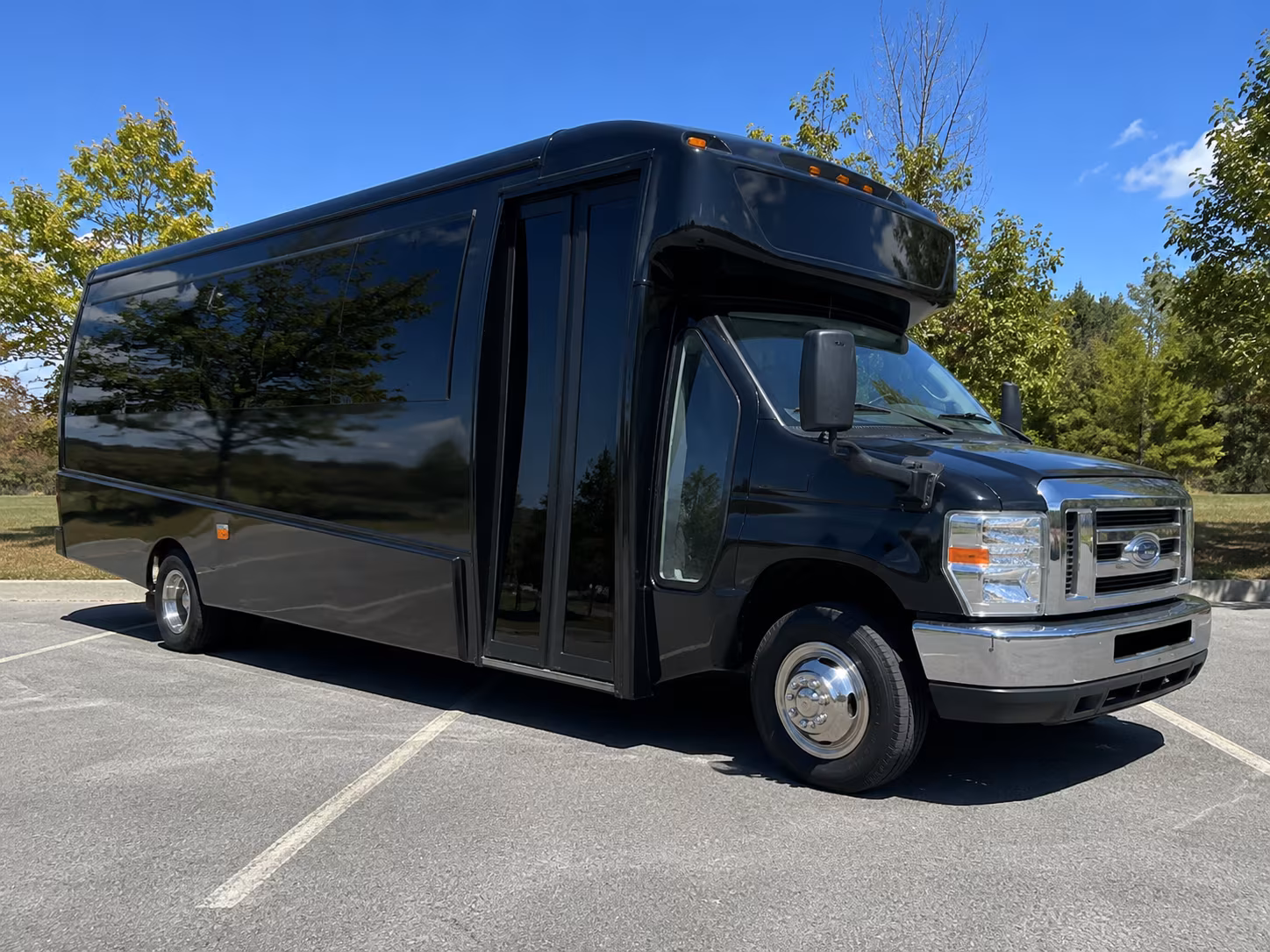 Sparks Airport Shuttle & Transportation party bus interior