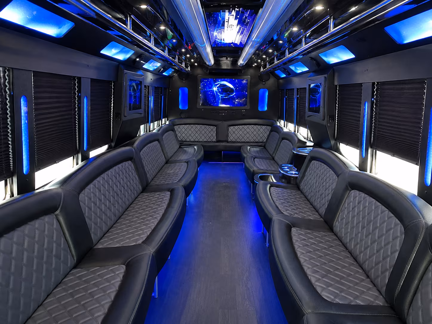 Sparks Bachelor & Bachelorette Transportation party bus exterior