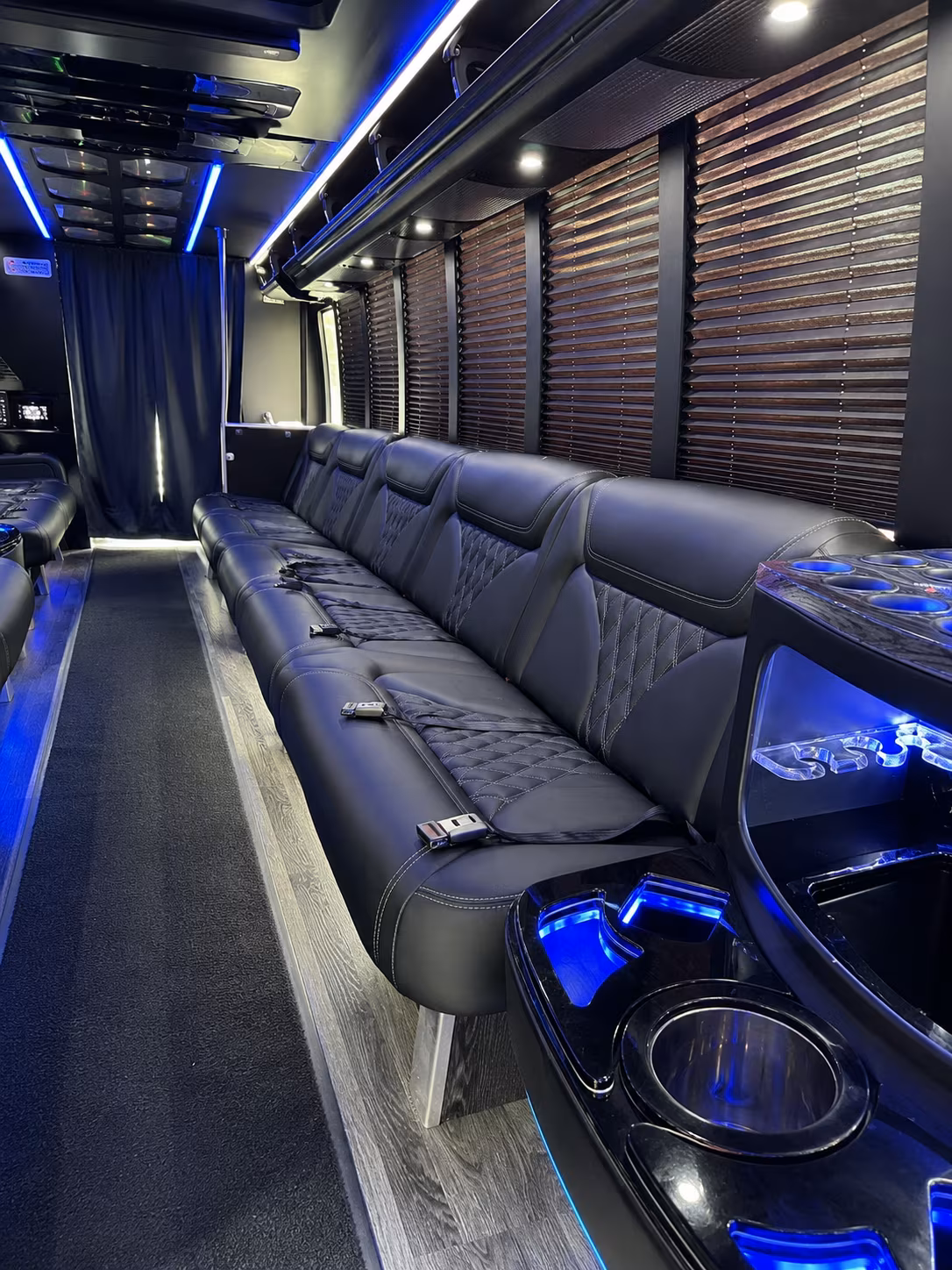 Sparks Bachelor & Bachelorette Transportation party bus exterior