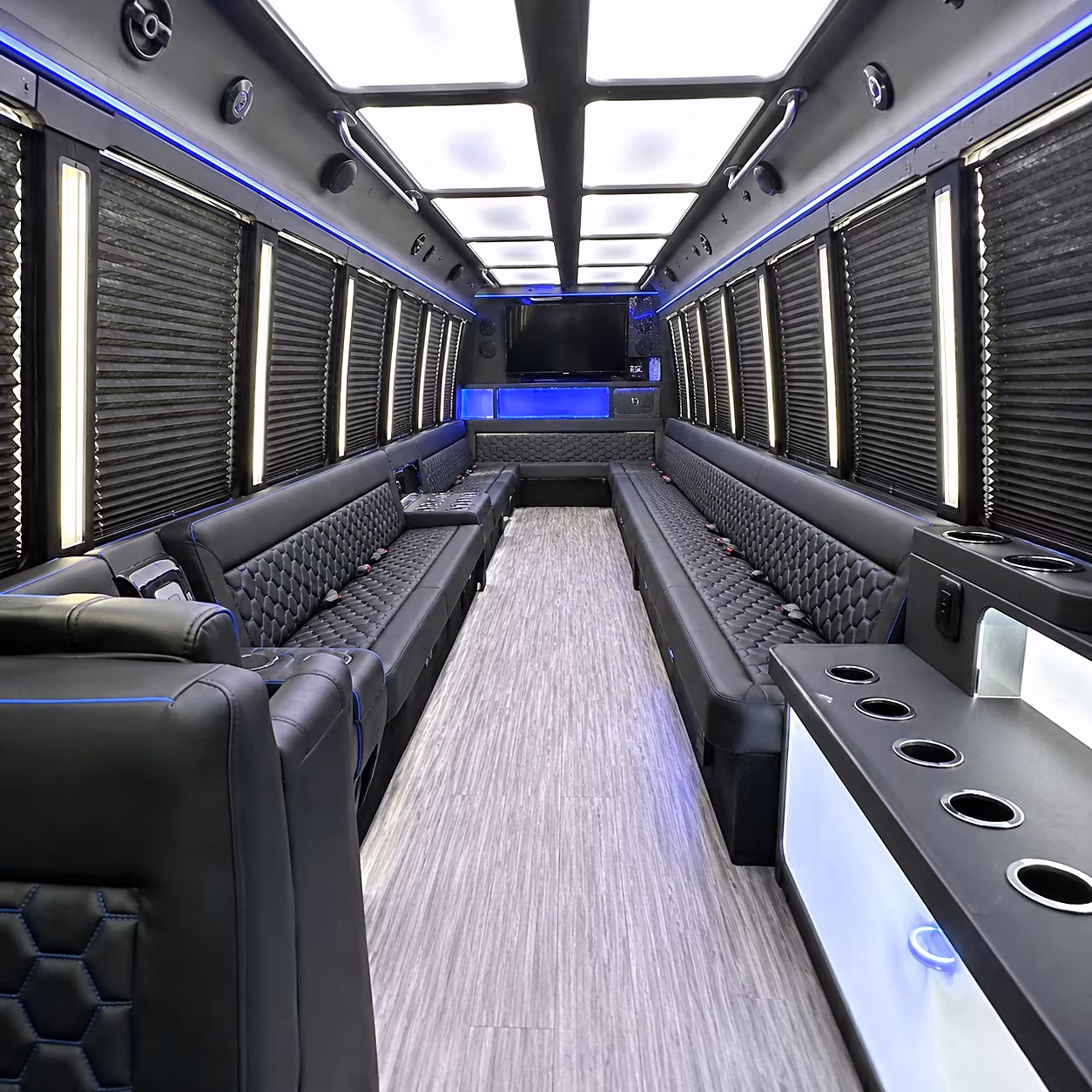 Sparks Concert & Music Festival Transportation party bus interior