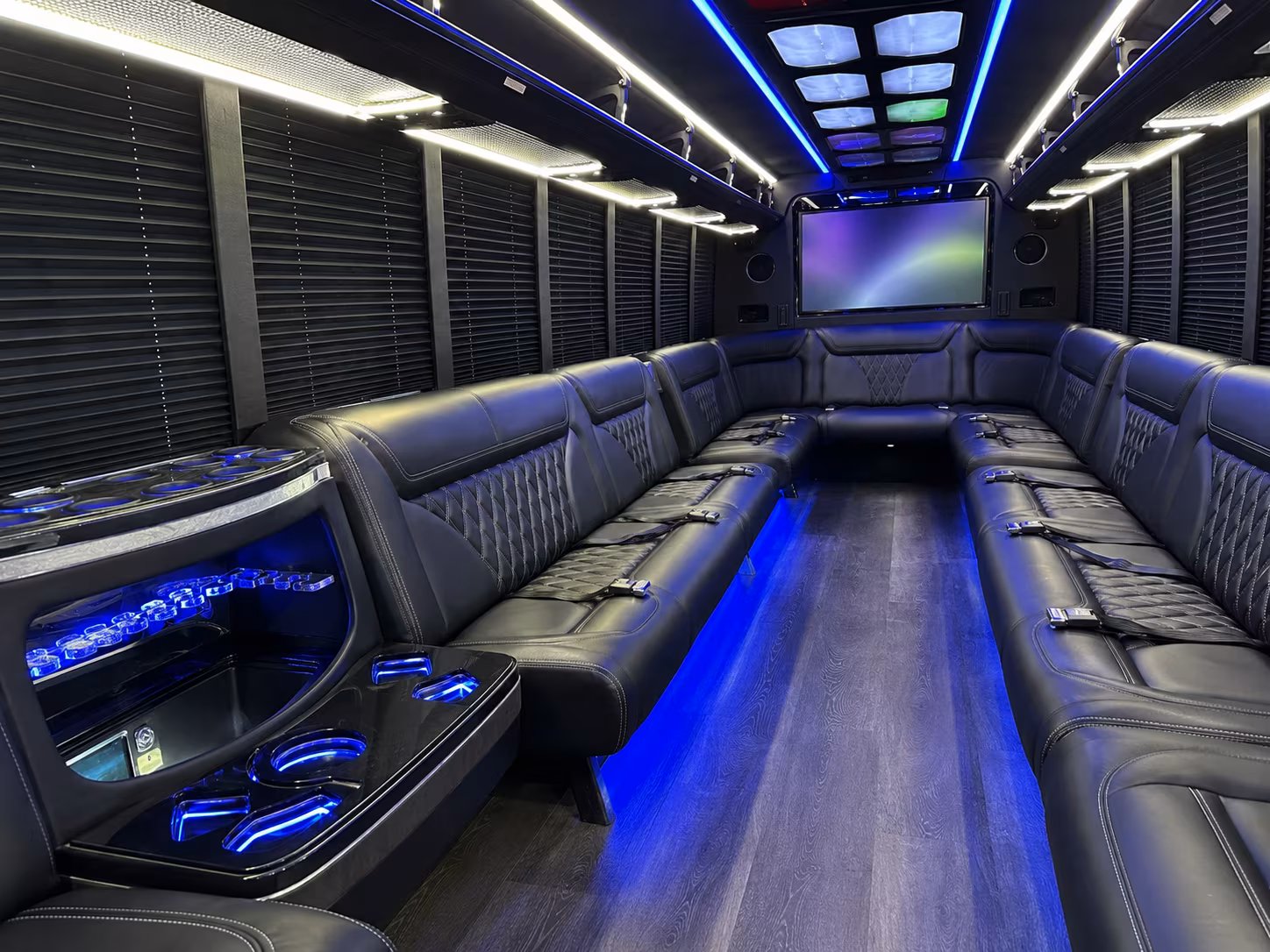 Sparks Concert & Music Festival Transportation party bus interior