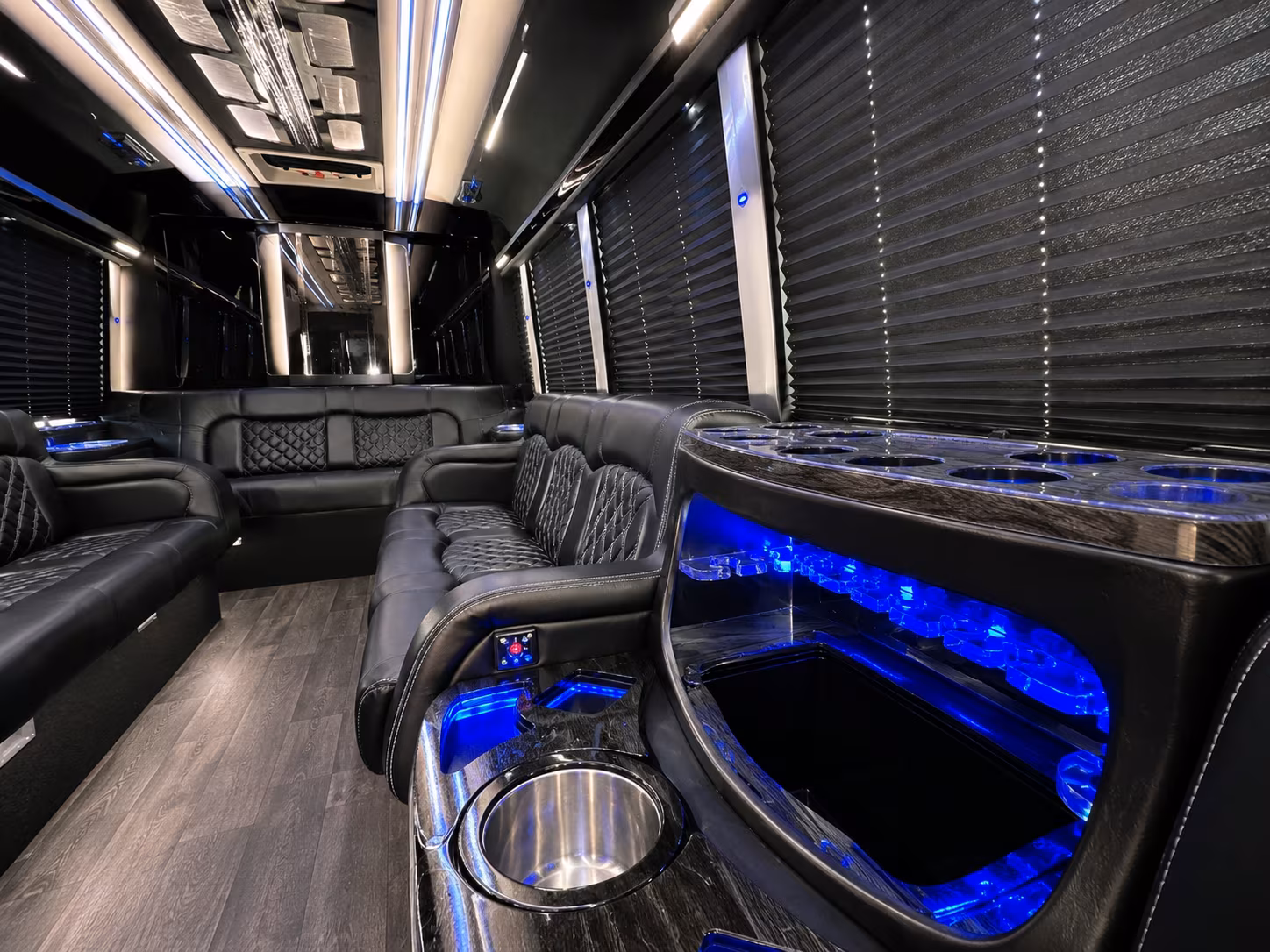 Sparks Private Event Transportation party bus exterior