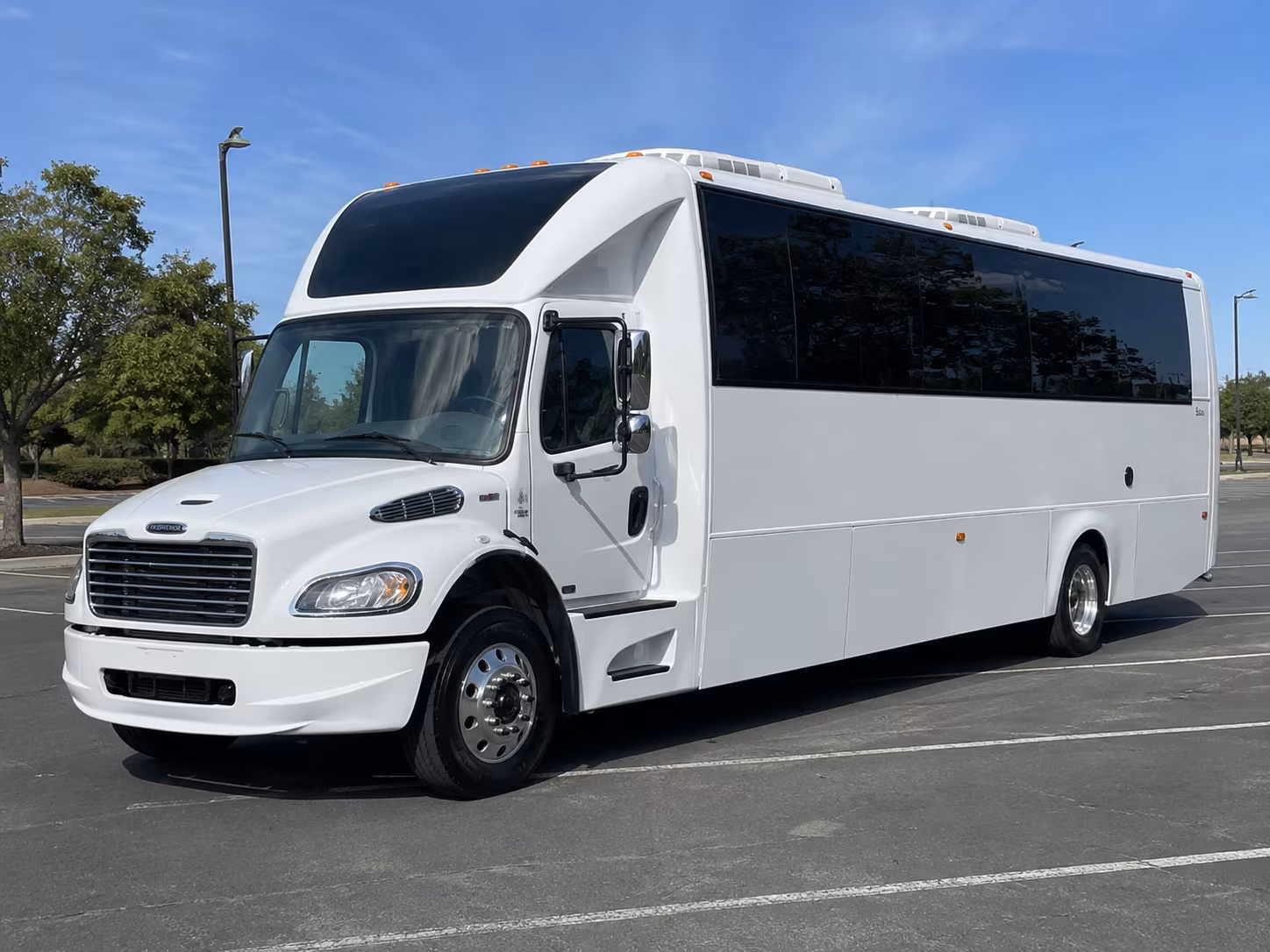 Sparks Sporting Event Transportation party bus exterior