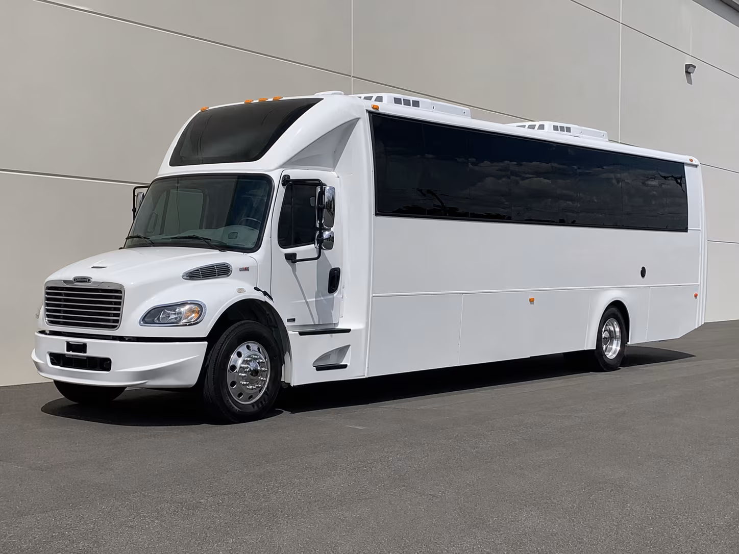 Sparks Wedding Transportation party bus exterior