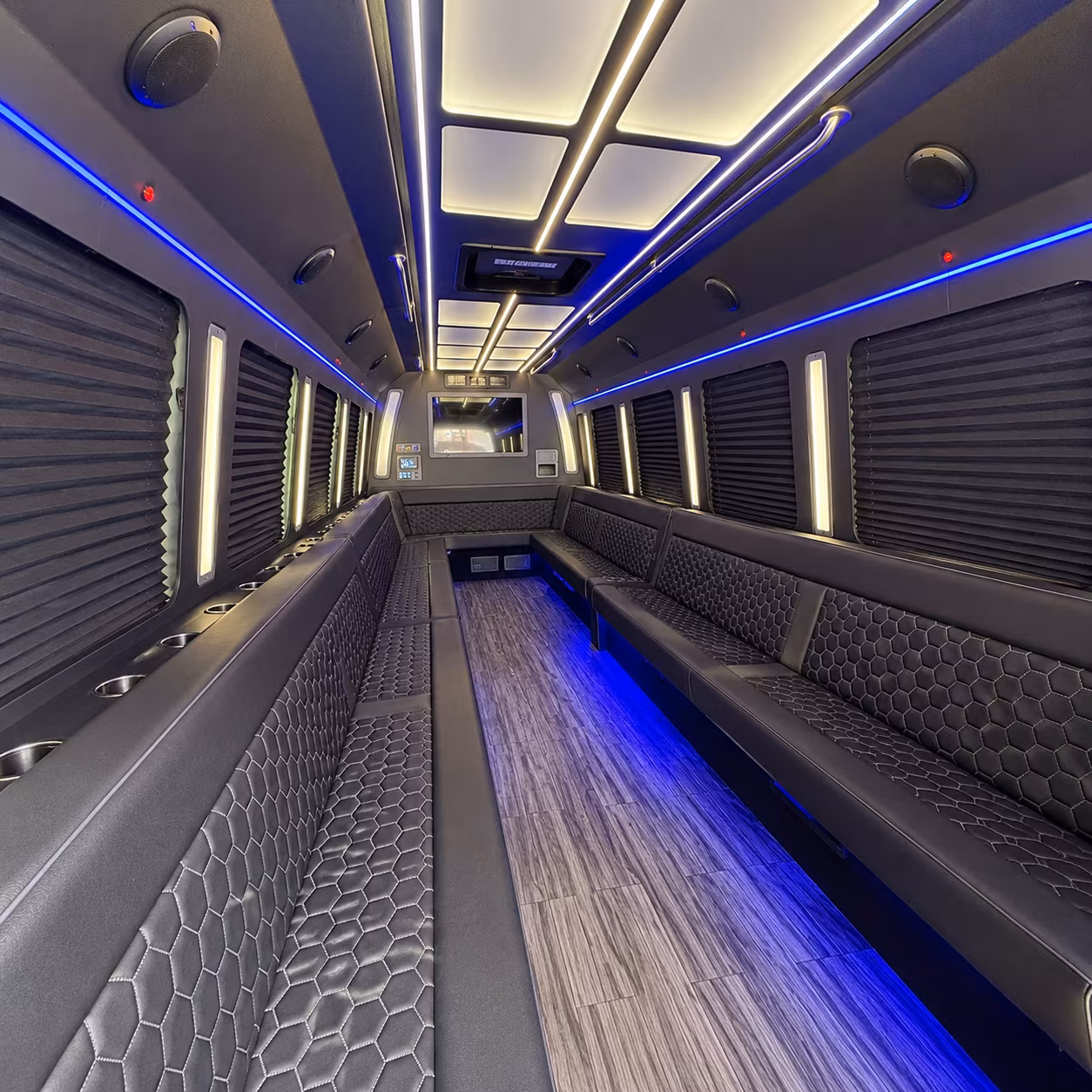 Sparks Wedding Transportation party bus exterior