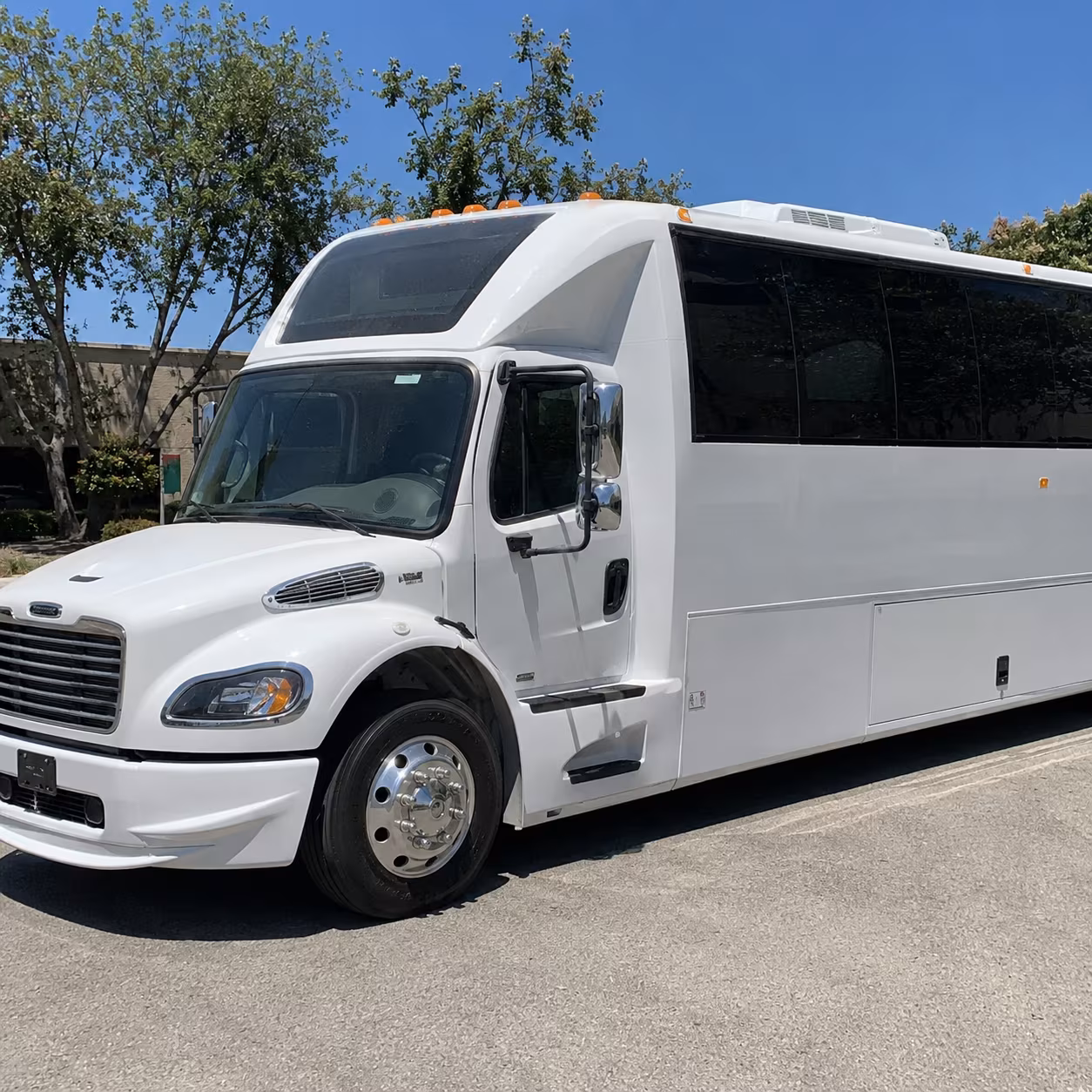 Sparks Wedding Transportation party bus exterior