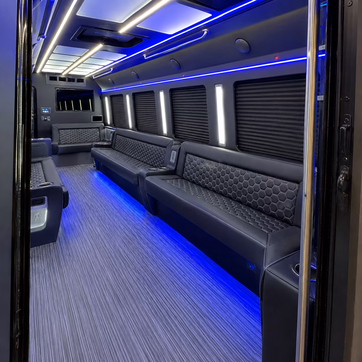 Sparks Wedding Transportation onboard seating