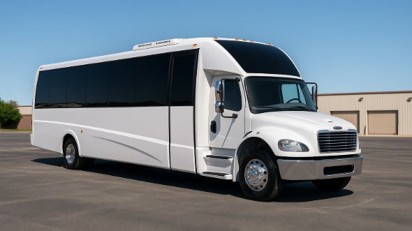 Exterior of Charter Bus Company Elk Grove's 20 Passenger Party Bus in Elk Grove