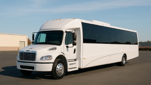 Exterior of Charter Bus Company Folsom's 28 Passenger Party Bus in Folsom