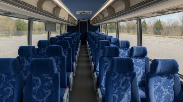 Interior of Charter Bus Company Sparks's 40 Passenger Charter Bus in Sparks