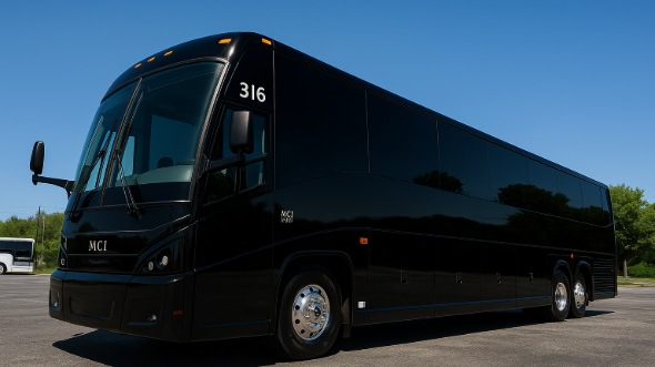 Exterior of Charter Bus Company Davis's 40 Passenger Party Bus in Davis