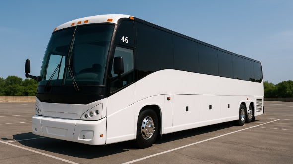 Exterior of Charter Bus Company Sparks's 44 Passenger Charter Bus in Sparks