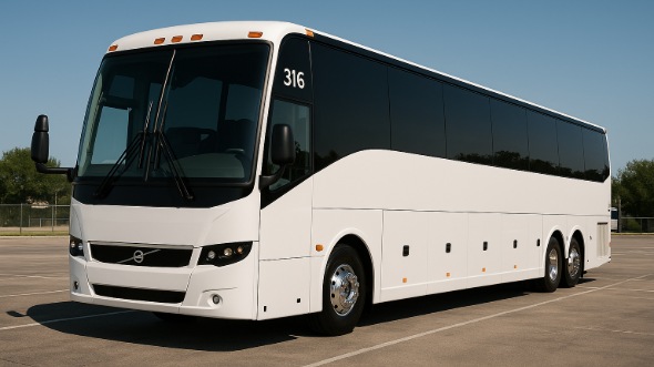 Exterior of Charter Bus Company Sparks's 47 Passenger Charter Bus in Sparks