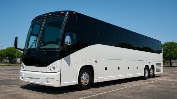 Exterior of Charter Bus Company Davis's 50 Passenger Party Bus in Davis
