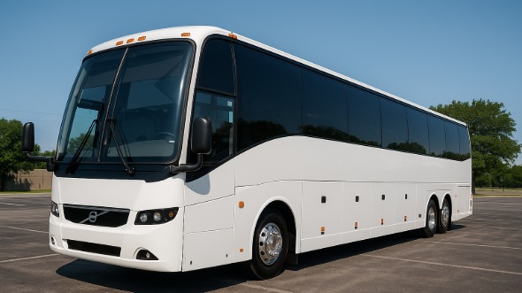 Exterior of Charter Bus Company Sparks's 56 Passenger Charter Bus in Sparks