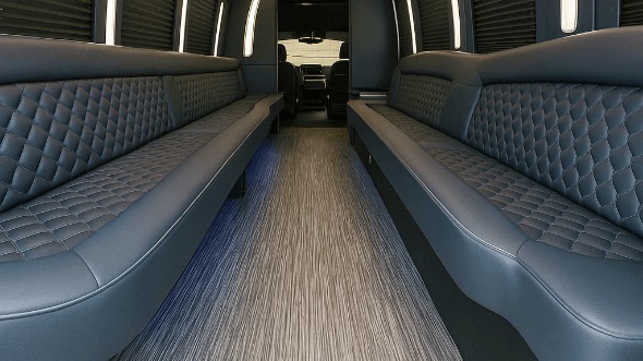 sparks 20 passenger party bus inside