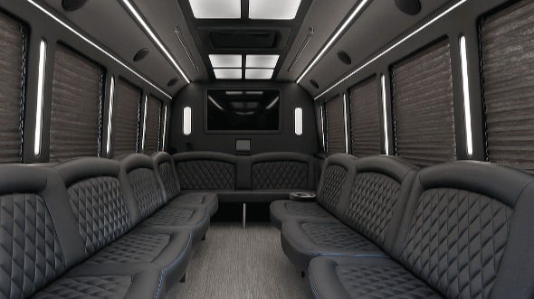 sparks 30 passenger party bus inside