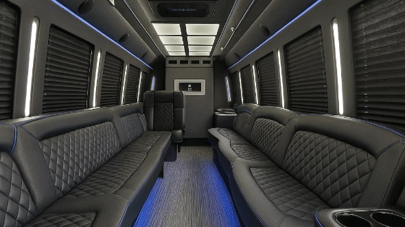 sparks 30 passenger party bus interior